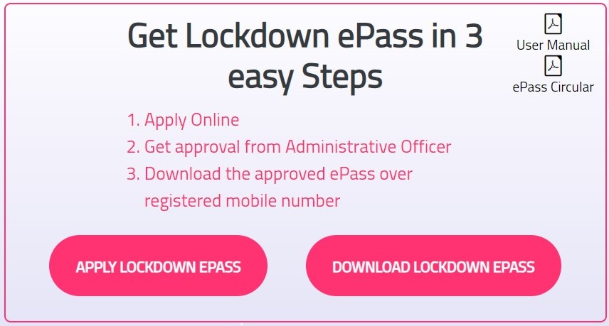 Get Lockdown ePass in 3 easy Steps 